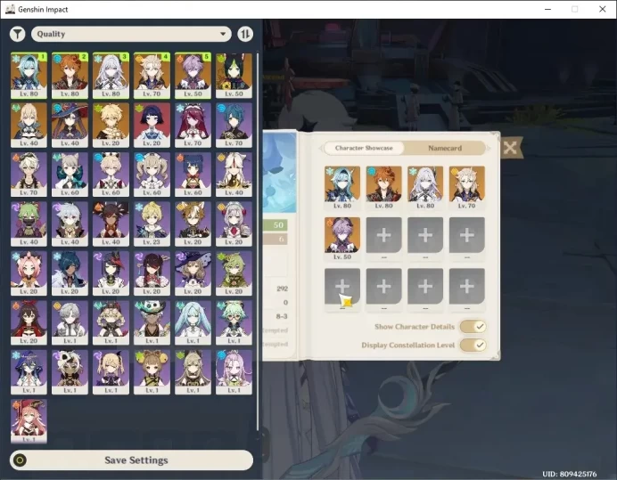ASIA|AR 50|5 Limited + 3 Standard|Eula,Tartaglia,Skirk,Albedo,Durin|Tighnari,Jean,Mona|ReuniOn|Male MC|Take Mail|Check SS|GI7816