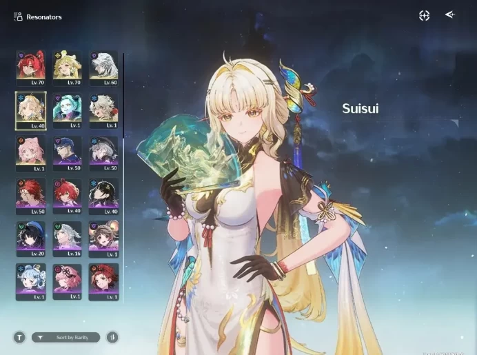 SEA|UL 69|11 Limited|( Cartethyia RC 1,Jinhsi,Changli,Camellya )+Sign,Suisui,Ciaccona,Shorekeeper,Etc|Male MC|Log Google|WW4140