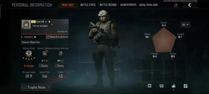 MOBILE|Lv 30|SV 28M|CV 26M|OF AKM,Forest MP5,Abomi Vector 9,Speed SQB M110,AKS74U,AT M4A1,Etc|CN ON|Log Infinite|CheckSS|AB3762