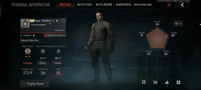 MOBILE |Lvl 30|SV 27,2M|CV 26,5M|OF AKM, SS MDR, AT M4A1, BS T951, BV ACE31, Etc|CN ON|Log Infinite|Check SS|(AB3761)