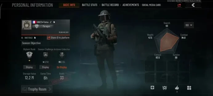 MOBILE |Lvl 30|SV 12M|CV 10M|OF AKM,TB M4A1,Forest MP5,Speed SQB M110,Abomi Vector 9,Etc|CN ON|Log Infinite|Check SS|(AB3759)