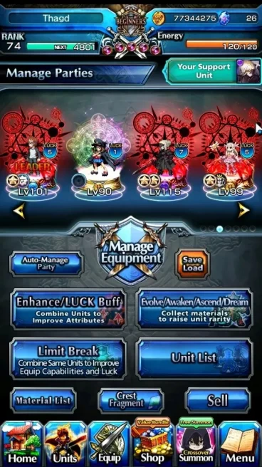 Global|Rank 74|1 SP Art|10 Ascend+4 TW|(Shirou Emiya,Chloe,Illya,Saber Alt)+TW,Sunraku,Hazuki,Evileye,Etc|Lpot 341+21RGB|GS2962