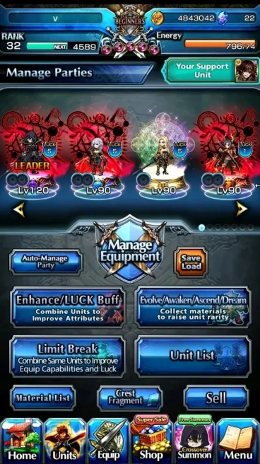 Global |Rank 32|6 Ascend| ( Shadow, Beta, Alpha, Demon Edge Berwick ) |Lpot 71+7 RGB|Check SS|(GS2960)