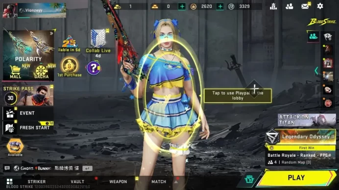 ASIA|2 ETERNAL [MP5-Bloodrift Lv1, MP7-Tidesong Lv1]|Collab AOT[M4A1-Battle of Faith]|ULTRA EMMA-Azure Wish|NetEase(BLS5892)