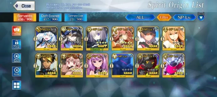 NA Lvl 128|10 SSR|2 Max Skill| Space Ciel (NP5),BB Dubai (NP4),Merlin,Waver,Altera,Mordred,Napoleon,Etc|CE Black Grail|(FGO883)