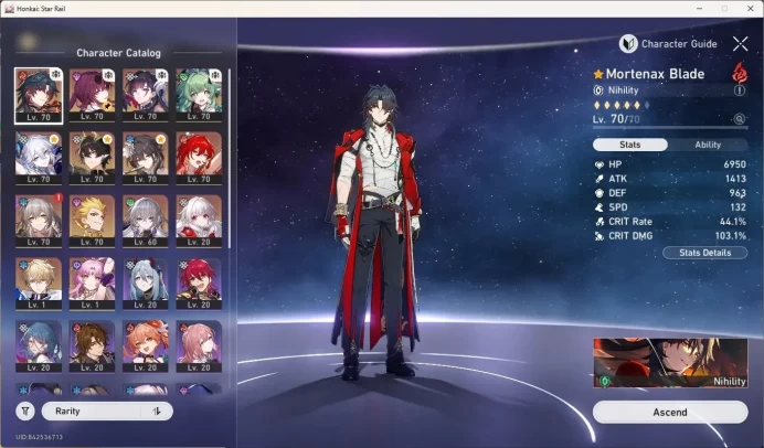 ASIA|TL 60|10 Limited [MortenaxBlade&Yao Guang]+Sign,Himeko-Nova,Kafka,Hysilens,Huohuo,Gilgamesh|Planarcadia|Check SS HSR647B