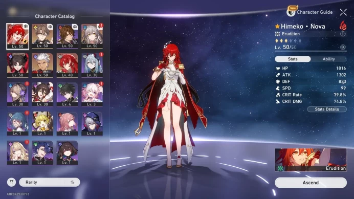 ASIA|TL 40|4 Char Limited [Himeko*Nova+Sign,Archer,Rin Tohsaka,Argenti]|Mc Female|Check SS HSR719B
