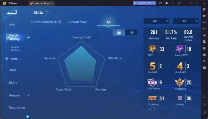 Global|100H 57S|Legend Allain|Legend Li Xin|Exclusive Huang Zhong|Ultraman Menki|Limited Yuhuan|More Epic Skin|Check SS HOK752B