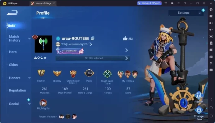Global|100H 57S|Legend Allain|Legend Li Xin|Exclusive Huang Zhong|Ultraman Menki|Limited Yuhuan|More Epic Skin|Check SS HOK752B