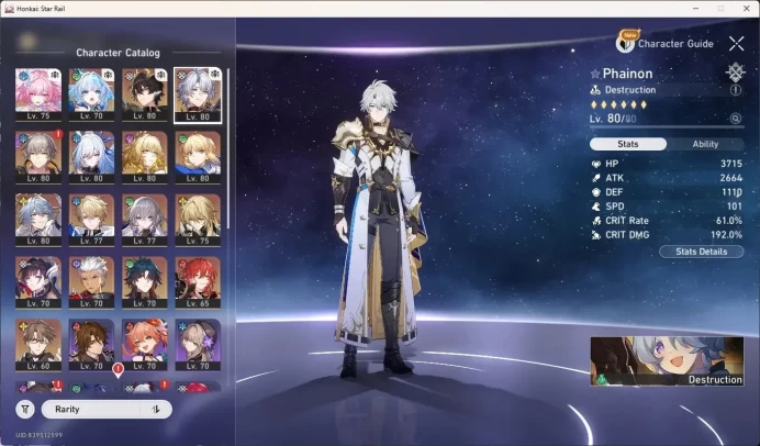 ASIA|TL 69|12 Limited [Aglaea,Saber,Archer]+Sign,Cyrene,Cerydra,DanHeng*PT,Hysilens,Blade|3k Jade|Amphoreus|Check SS HSR042B