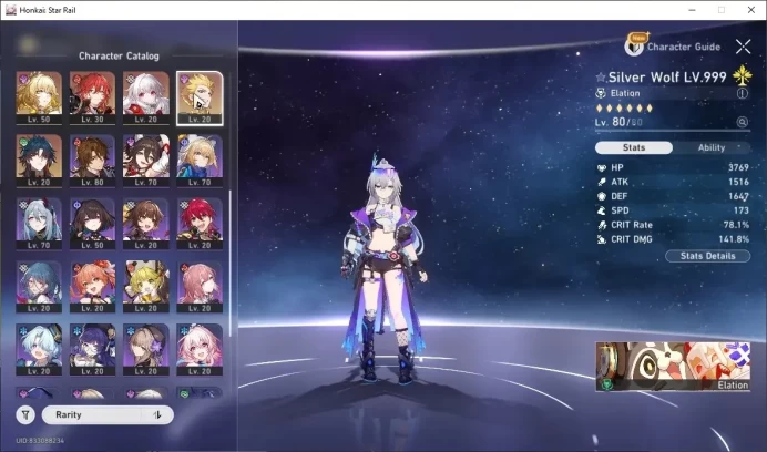 ASIA|TL 70|3 Pream Team|17 Limited (Himeko Nova,Cerydra,Cyrene,Yao Guang E1,Sparxie)+Sign,Archer,Sparkle,Etc|Male MC|HSR8586