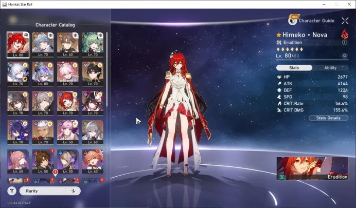 ASIA|TL 65|3 Pream Team|14 Limited (Himeko Nova,SW999)+Sign,Seele E2,Evanescia,Archer Sparkle,Tribbie,Etc|FeMale MC|HSR8585