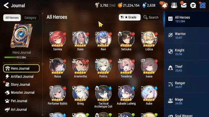 GLOBAL UnVerif|NewEra|13 ML (Belian,SE Celine,Abyssal Yufine,Etc)+PByblis,AUBE,A Ludwig,Ivana,Etc|PoH+Bless On|Log Stove|ES6475
