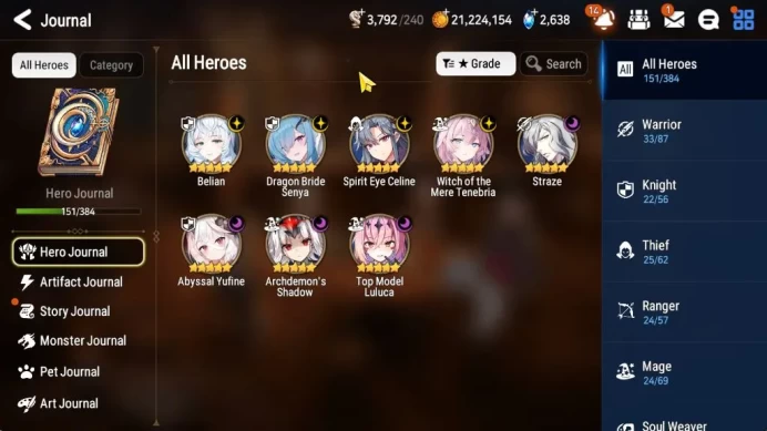 GLOBAL UnVerif|NewEra|13 ML (Belian,SE Celine,Abyssal Yufine,Etc)+PByblis,AUBE,A Ludwig,Ivana,Etc|PoH+Bless On|Log Stove|ES6475