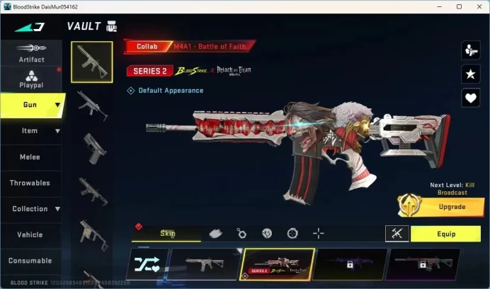 ASIA | Eternal Gun: MB2 - Noxdra Lv.2| Ultra Melee: Butterflyknife-Satrfall|1 Epic Name Changing Card|Check SS BS3085B