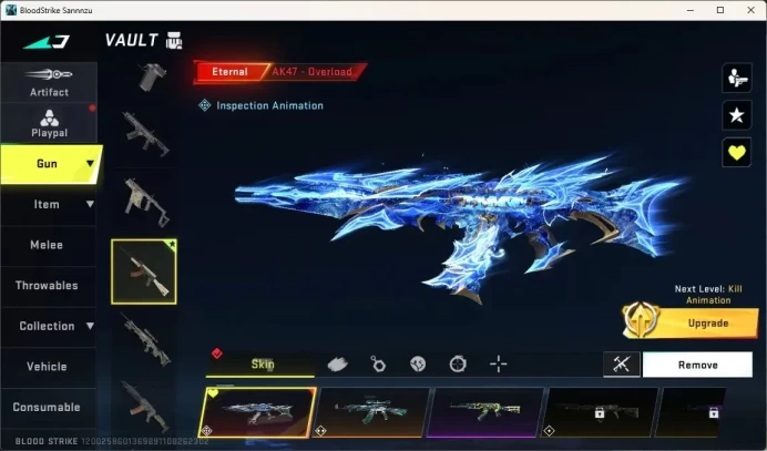 ASIA | 3 Eternal Gun:AK47-Overload Lv.5,Bizon-Seraph Lv.2|Bleach Melee:Zanpakuto-Hyorinmaru|Toshiro Hitsugaya|Check SS BS3087B