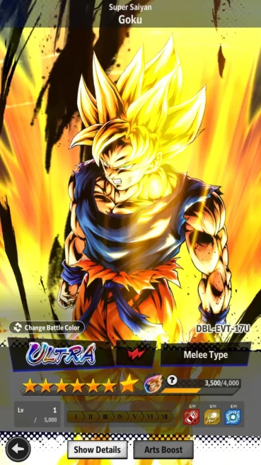 Android |Lvl 40|20M Total Power|1.8K CC|1 LR|1 UL|LR SS Goku|UL SS Trunks & Gohan| Check SS DBL1088B