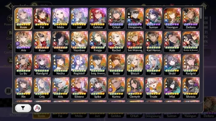 Global|FullEX7(MeliaTC1,RosieTC2,Juri,FaiTC1,Gelindus)|34 TC6(Knox,Pascal,Shane,Orkah,Sunran,Etc.)| Netmarble|7KR086B