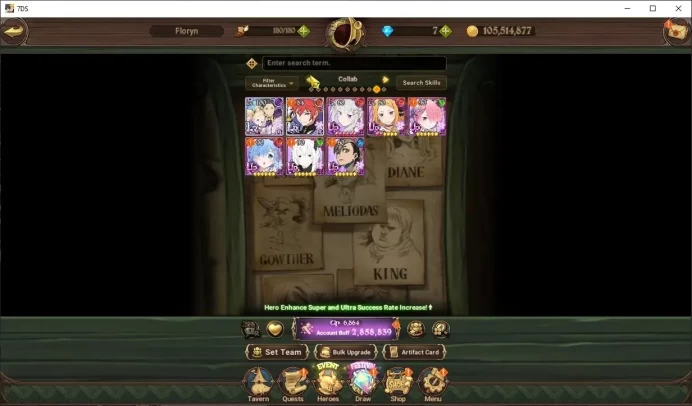 GLOBAL|2,8M CC|4 LR,7 UR+Full Collab Re Zero|Subabea,Reinhard,LMeli,Elizabeth3/6,Meresca2/6,GW Elaine,DKM,Etc|CodeOnly|SDS5121