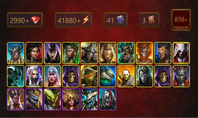 [STARTER]Dracomorph+Folan Silverhart+Scyl+Adelyn+Alice+Yncensa+Rathalos+Lonatharil+Leminisi+Wukong+Leorius+Ezio+41Epics