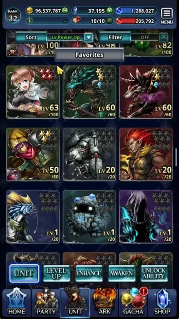 GLOBAL|Rank 32|37k Crystal|22k Crimson Ore|Collab Brave Frontier & Tales of Series|17 TopUnit|11UR,8LR,69SSR Ark|CodeOnly|LC1554