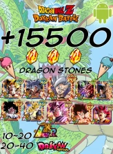  15500K-16500K DS  Dragon Ball Z Dokkan Battle GLOBAL [ANDROID] INSTANT DELIVERY 