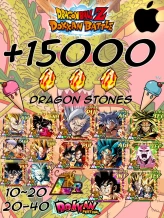 15 000K-16 000K DRAGON STONES  Dragon Ball Z Dokkan Battle GLOBAL [IOS] INSTANT DELIVERY 