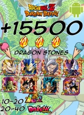  15500K-16500K DS  Dragon Ball Z Dokkan Battle GLOBAL [ANDROID] INSTANT DELIVERY 