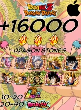 16 000K-17 000K DS  Dragon Ball Z Dokkan Battle GLOBAL [IOS] INSTANT DELIVERY 