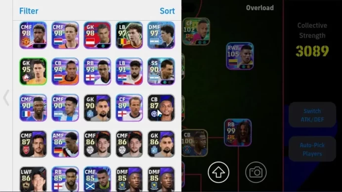 Android|Epic Filippo Inzaghi,PE.Aubameyang,Dennis Bergkamp,Gerrard,Shevchenko|5ShowTime James Rodriguez,Luis Diaz|PES2027|EF3395