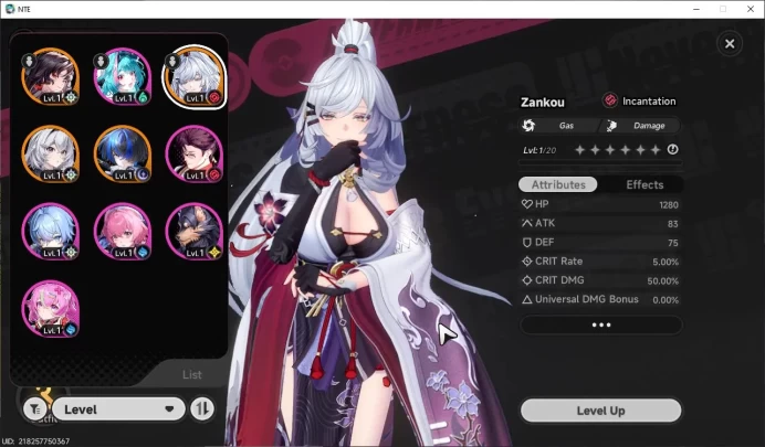 GLOBAL EU|HL 3| 3 S-Class 2 Limit [Zankou+Outfit,Hotori]|Scarlet Glider|2 S-Class Selector|Selector ON|MC Female|Email|NTE1806