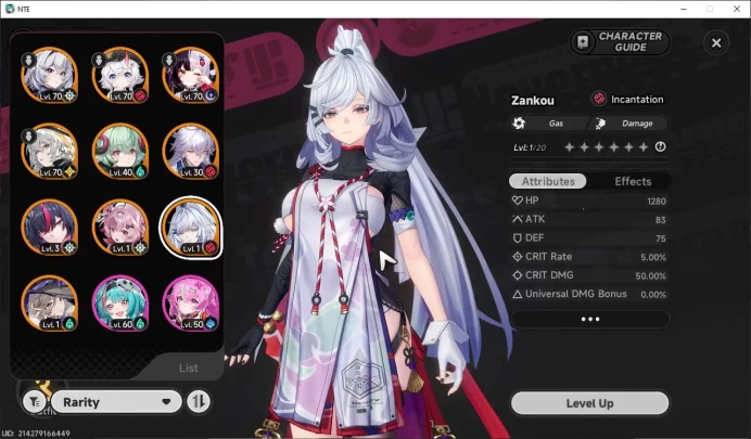 GLOBAL SEA|HL 47|TL 32|9 S-Class 4 LMT[ZankouA1,Lacrimosa,Shinku,Iori],Etc|5 Glider|1 S Class Selector|MC Male|Take Mail|NTE1809