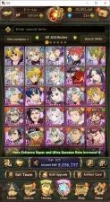 ASIA | 5M Pwr |214 Dia| 8LR: N.Meliodas, Sbabea, etc| 10UR |2 Cross IF| Collab: 7Rezero, 4Gachia |Check SS|CodeOnly(SDS825Z)