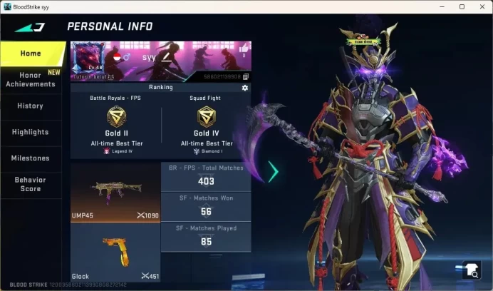 ASIA | 1 Ultra Melee: Scythe-Harvester|Eternal Odashadow|1 Collab Gun|10 Ultra Guns|3 Ultra Strikers|Check SS BS3097B