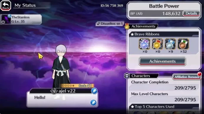 Global | 148K BP+10K Orb|Fresh Story|Gremmy 9th|Byakuya Renewed|Ichigo TYBW25|Uryu 7th|Check SS BBS859B