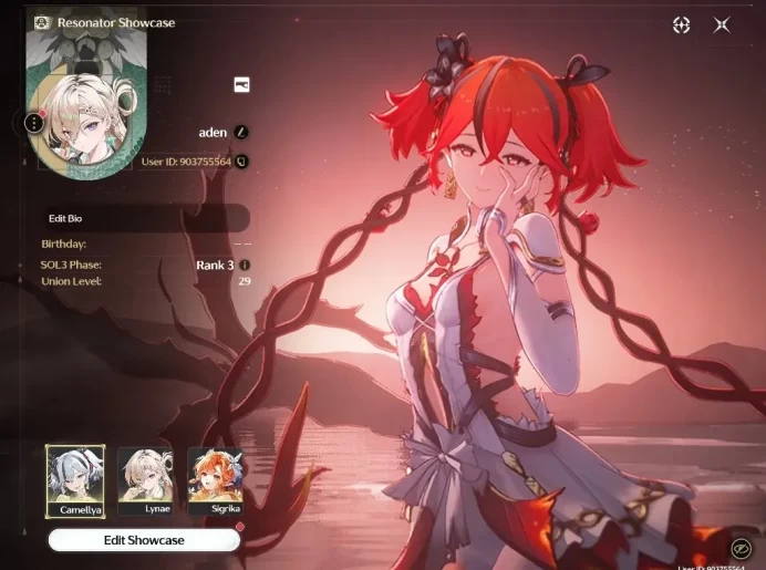 SEA |UL 29|4 Limited| ( Lynae, Sigrika, Camellya, Rebecca ) + 4 Std Char|Rate ON|DB Lvl 6|Male MC|Log Kuro|Check SS|(WW4056)