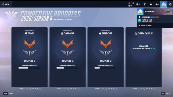 2026: S4 Ranked Account ◈ Triple Bronze All Roles ◈ 50 Wins Done ◈ SMS Verified ◈ Full Access Original Mail