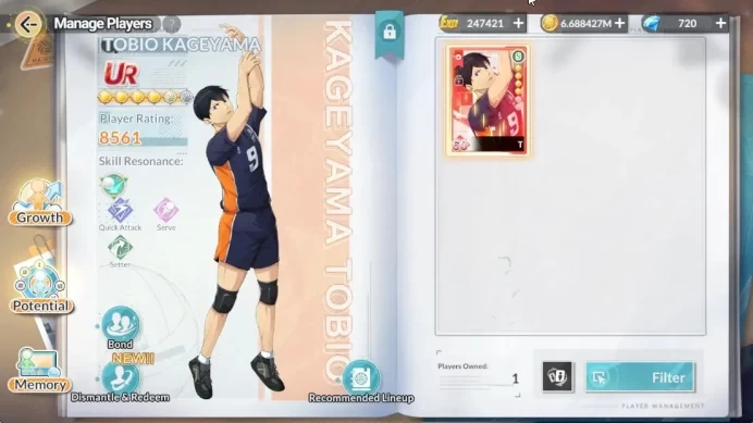 SEA |Lvl 30|1 SP (Tsukishima Fw Festv)+Memo|1 UR (Kageyama)|10 SSR (Ryunosuke,Lev Haiba)+Memo,Kita,Etc|Log Google|HFH1084