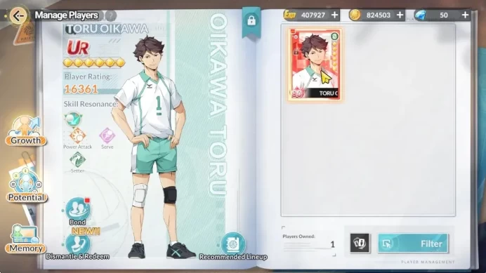 SEA|Lvl 32|3 SP (Akira Kunimi)+Memo,Ginjima,Bokuto|1 UR Oikawa|9 SSR (Iwaizumi R3,Oikawa Practice,Yaku)+Memo,Etc|Google|HFH1079