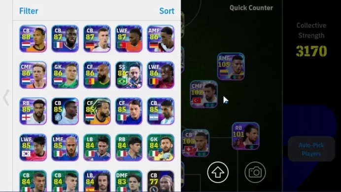 Android|7 Epic Paolo Maldini,Frank Rijkaard,Raul,Eden Hazard,O Shinji,Ribery,Andriy|ShowTime James Rodriguez,Etc|PES2027|EF3405