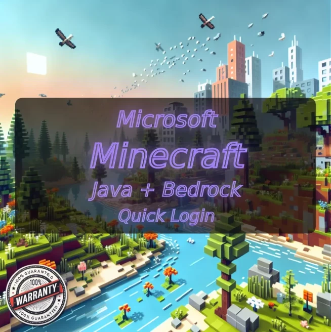 MINECRAFT | Microsoft | Java Edition + Bedrock Edition | Hypixel NO BAN | Full Access + Instant Delivery #LOT-142679