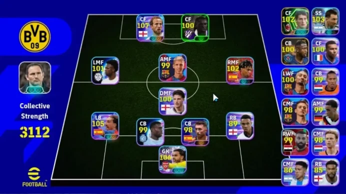 Android|Show Time Harry kane,Marc Cucurella,David Raya,Lionel Messi,Lamine Yamal|Epic Daniele Massaro|PES2027|Take Mail(EF3402)