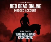Rare Find PS5 / PS4 | 1600 Gold Bars $135,000 Cash | Read Dead Online | Female Character Level 6 / 4 Luxury Modded Outfits