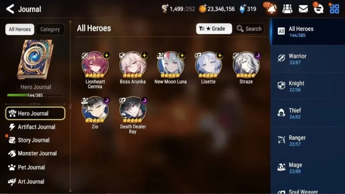 Global Unverif| 7 ML (Lisette, NM Luna, BArunka, Straze, Zio, etc) Limit (AW Hwayoung, Aram, Hecate, etc) |PoH ON| (ES6513)