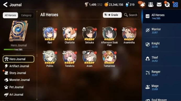 Global Unverif| 7 ML (Lisette, NM Luna, BArunka, Straze, Zio, etc) Limit (AW Hwayoung, Aram, Hecate, etc) |PoH ON| (ES6513)