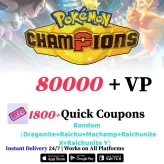 [Global] Starter | | 80000+ VP | 1800+ Quick Coupons | Random (Dragonite+Raichu+Machamp+Raichunite X+Raichunite Y)