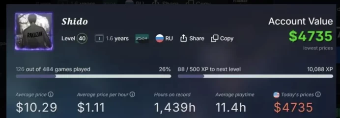 Steam Account ⸱ 400+ Games ⸱ CS2 Prime ⸱ Grand auto 5 ⸱ Level 40 Clickbait? Nope. Just Good.