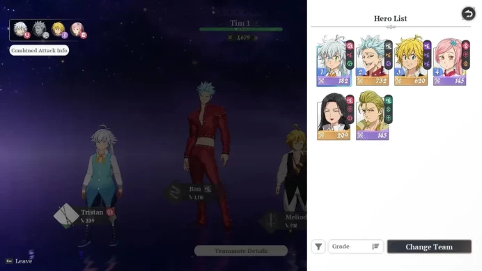 SEA lvl 5 |3 SSR ( Ban P1, Meliodas P1, Guila ) +1 SSR Select|12 Pick Up Draws+3,6K Star Frag|Act 1 Story|Log Netmarble|SDO1186