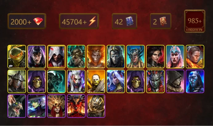 [STARTER]Riho+Folan Silverhart+Michelangelo+Alice+Ezio+Leminisi+Wukong+Vallaryn the Equalizer+Scyl+Adelyn+Loki+Ronda+39Epics