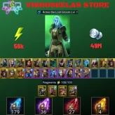 Starter with Rotos + Shards : 179 Ancient, 36 Void, 27 Primal, 4 Sacred | Ninja + 19 Login Legendary | Mine max